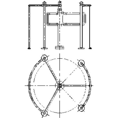 Ограждение для роторного турникета Ростов-Дон ОЛ-Р люкс