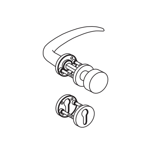 Комплект нажимных ручек dormakaba CORE 8999 / 3020 / 6501 / 6612