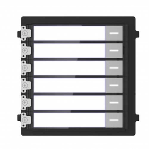 Модуль на 6 абонентов с подсветкой Hikvision DS-KD-KK для вызывной панели