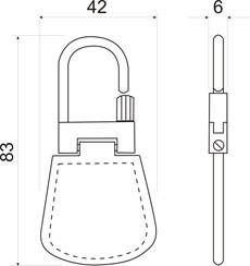 Брелок с кольцом Mifare 1K IL-71M, в кожаном корпусе