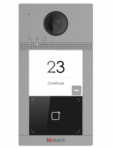 Вызывная панель 2Мп видеодомофона HiWatch VDP-D4211W с поддержкой карт Mifare, Wi-Fi и PoE