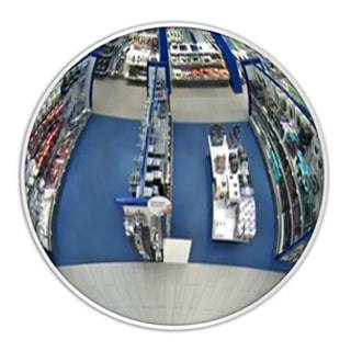 Зеркало безопасности обзорное DetexLine 805 мм с белым кантом