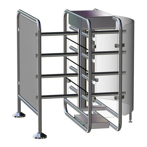 Роторный четырехлопастной полуростовой турникет Gotschlich Vario 1300 E-90