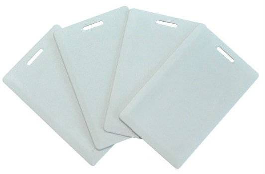 Бесконтактная карта Mifare, толстая (Clamshell) с прорезью, без номера