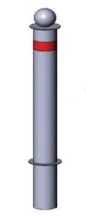 Столбик парковочный бетонируемый Ирбис ПС-51.108
