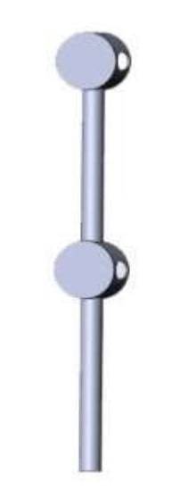 Столб промежуточный ОПП-42.2.02 для перильного ограждения