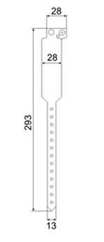 Браслет Em-Marine IL-25 E, одноразовый, мягкий ПВХ