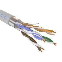 Кабель витая пара Паритет F/UTP Cat5e PVCLS нг(A)-FRLS 4х2х0,52, огнестойкий