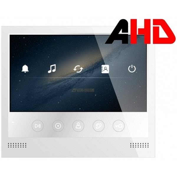 Монитор AHD видеодомофона 7" Tantos Selina HD M с записью на microSD карту