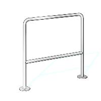 Ограждение полуростовое dormakaba Charon PGB-E02 съемное