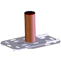 Стационарный боллард AFD Легион СтМ 219/600/8 ПТС противотаранный, малозаглубленный