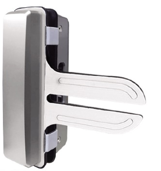 Ответная часть LocPro TD100X для замка GL725 для стеклянных распашных дверей монтажными пластинами