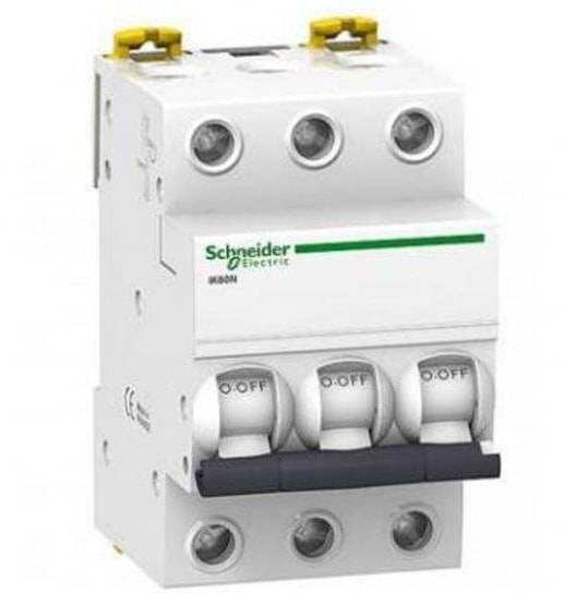 Автоматический выключатель Acti 9 iC60N C32А/3п/ 6,0 кА на Din-рейку (A9F79332)