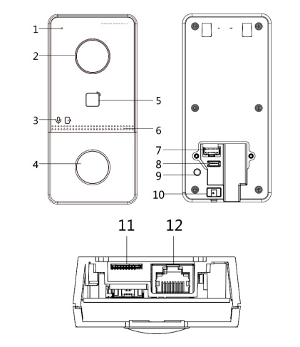 Вызывная панель видеодомофона HiWatch VDP-D2211W(B) с поддержкой карт Mifare, Wi-Fi и PoE