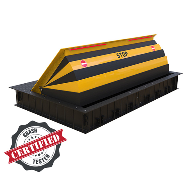 Блокиратор дорожный гидравлический HRB 900 SHALLOW (HRB-40P90-2p-SHLW) с двумя гидроцилиндрами, длина 4000 мм