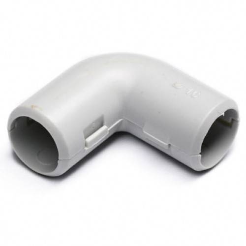 Колено открывающееся, 90 градусов D=16, ПВХ