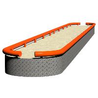 Отбойник радиусный ParkStyle для островка безопасности 7 м