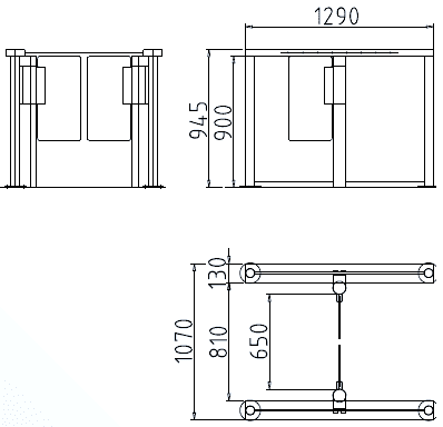 Сенсорный барьер dormakaba Argus HSB-E11, 1 проход