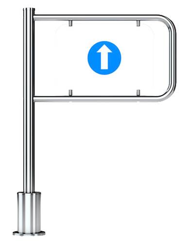 Механическая односторонняя калитка с пружинным возвратом Oxgard К-11 (правая), L=600 мм