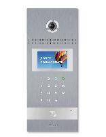 Вызывная видеопанель Bas-IP AA-12B Silver многоабонентская с мобильным доступом и считывателем карт