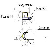 Отбойник парковочный Интемс, закругленный, под анкер