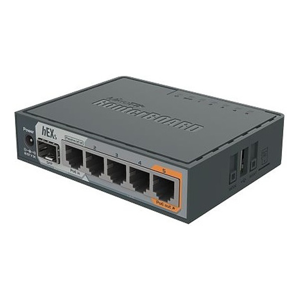 Маршрутизатор Mikrotik hEX S 10/100/1000M RB760IGS