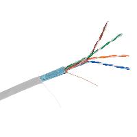 Кабель витая пара F/UTP Cat5e Netlan EC-UF004-5E-PVC-GY, экранированный, внутренний