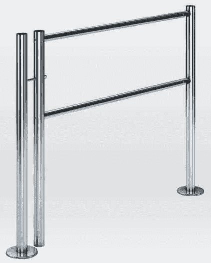 Ограждение полуростовое поворотное Praktika L=1200, на ролике