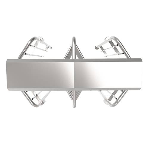 Турникет полноростовой двухпроходной ZKTeco FHT2300D 3-х лопастной (120°), без считывателей