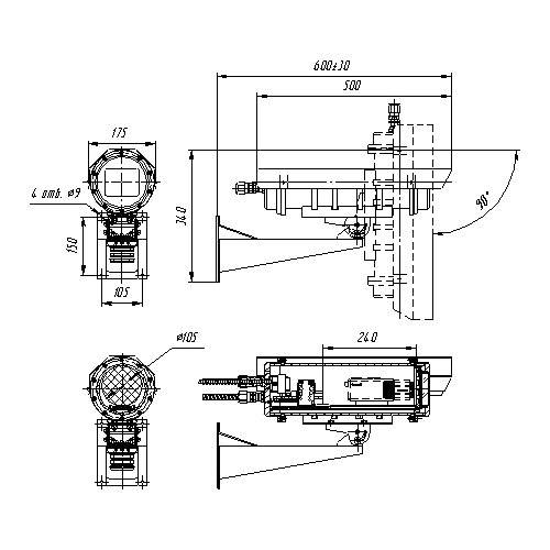 Термокожух Wizebox Explosion Proof WEX40-220V-03