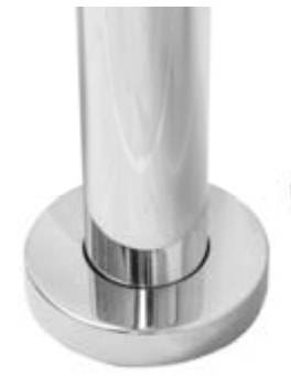 Стойка ограждения прохода хромированная СО-2 (двухсторонняя)