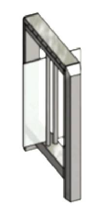 Центральный модуль распашного турникета Gotschlich Axioma High 1525H (650 мм) (6AXI2DC-S15)