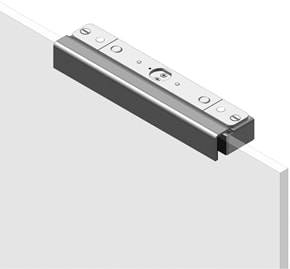Электромагнитный замок AL-400SH с монтажным комплектом на стекло MK AL-400S-Glass