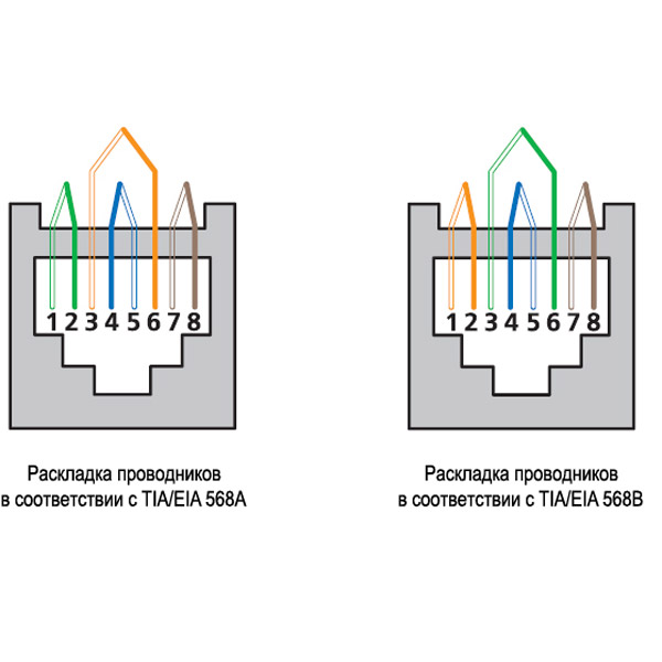 Коннектор RJ-45 Cabeus 8P8C под витую пару, категория 5e, универсальный