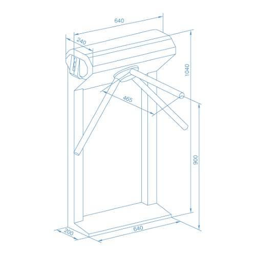 Электронная проходная PERCo-KT02.9 с активированным ПО PERCo-SS01 с планками Антипаника Электронная проходная PERCo-KT02.9 с активированным ПО PERCo-SS01 с планками Антипаника