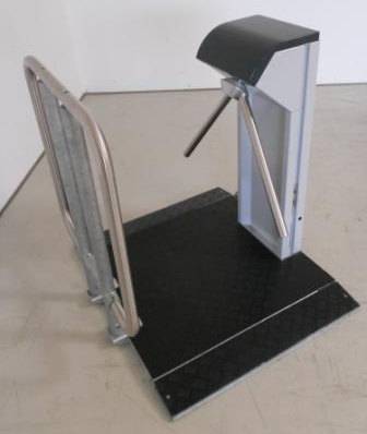 Мобильная платформа для турникетов Gotschlich с резиновым покрытием (без ограждения)