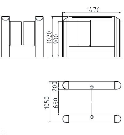 Сенсорный барьер dormakaba Argus HSB-E10, 2 прохода