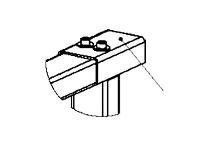 Накладка верхняя PERCo RF01 0-08 для стыковки секции ограждения MB-15 / калитки WHD-15 со стеной