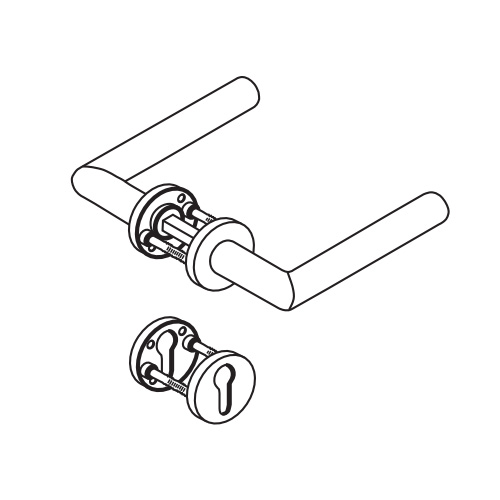 Комплект нажимных ручек dormakaba CORE 8906 / 6501 / 6612 Комплект нажимных ручек dormakaba CORE 8906 / 6501 / 6612