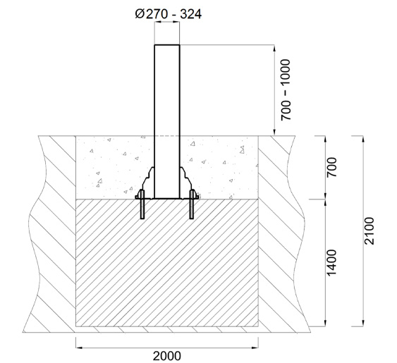 Блокиратор стационарный Came HBD 275S1000, SRF K12