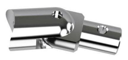 Соединитель шарнирный Ø 32мм Хром