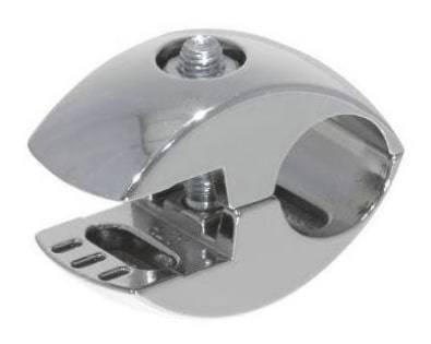 Зажим для крепления стекла под горизонтальную перемычку Ø25 Зажим для крепления стекла под горизонтальную перемычку Ø25