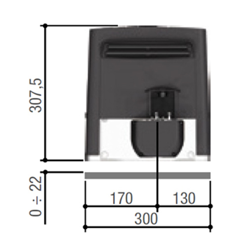 Комплект автоматики Came BX708AGS combo KIT для откатных ворот (BX708 KIT)