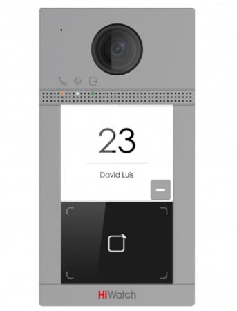 Вызывная панель 2Мп видеодомофона HiWatch VDP-D4211W/Flush с поддержкой карт Mifare, Wi-Fi и PoE