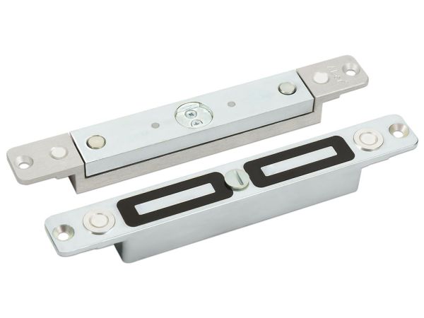 Электромагнитный замок AL-400SH с монтажным комплектом на стекло MK AL-400S-Glass