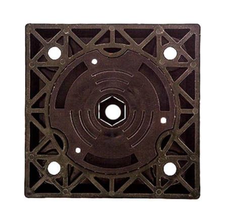 Столбик гибкий черный 750 мм с квадратным съемным основанием