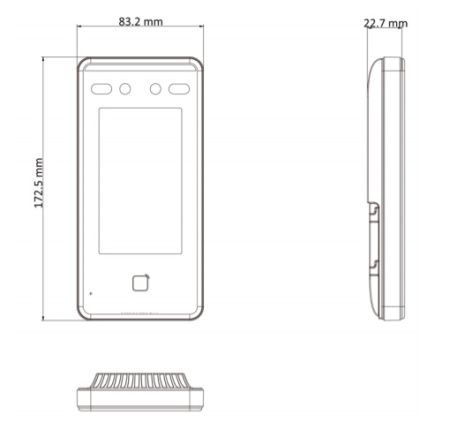 Биометрический терминал доступа HiWatch ACT-T1341M по распознаванию лиц и карт Mifare