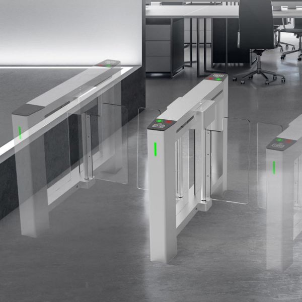 Центральный модуль распашного турникета ZKTeco SBTL520 без считывателей (со створками)