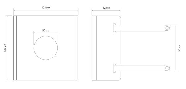Адаптер для монтажа на столб видеокамер Evidence Apix-TubePlate/E2