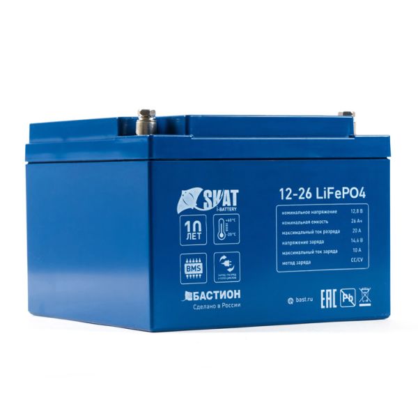 Аккумулятор Li-ion Skat i-Battery 12-26 LiFePO4